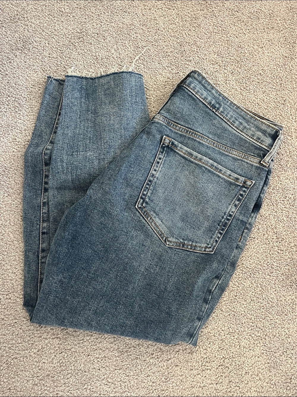 Old Navy Women's O.G. Straight Blue Jeans